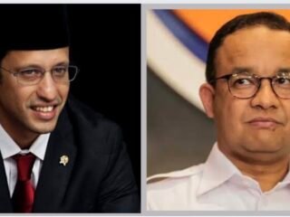 Kolase foto Anies Baswedan Mendikbud periode 2014 -2017, dan Nadiem Makarim Mendikbud periode 2019 - sekarang.