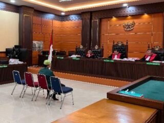 Sidang pembacaan putusan tindak pidana korupsi pengelolaan dana BAZNAS Kabupaten Pasaman periode 2017-2020 terdakwa H. Syafrizal, SF, SIQ, S.Ag, MPD, yang akrab dipanggil SAF alias Buya, pada Kamis, 29 Februari 2024 di Pengadilan Tipikor Padang.