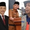 Kelase foto Bupati Pasaman, Sabar AS, Mara Ondak mantan Sekda Pasaman, dan Alim Bazar mantan Kalaksa BPBD Pasaman. Ist