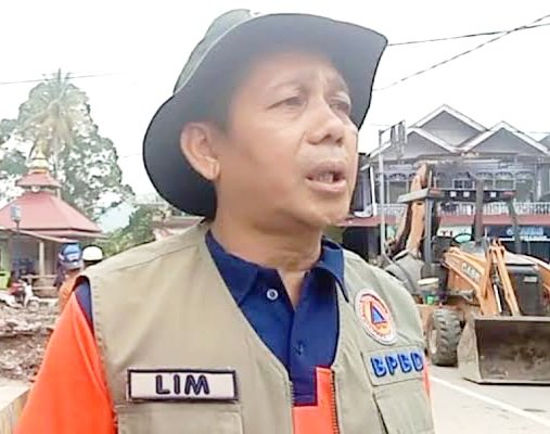 Alim Bazar mantan Kepala Pelaksana (Kalaksa) Badan Penanggulangan Bencana Daerah (BPBD) Kabupaten Pasaman