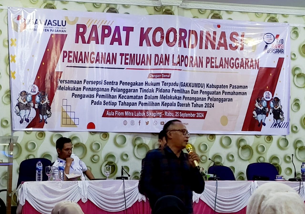 Muhammad Taufik, anggota tim pemeriksa daerah DKPP RI 2022-2024 sekaligus dosen sosiologi hukum di Fakultas Syariah UIN Imam Bonjol Padang menjelaskan ambisi kekuasaan potensi besar palanggaran Pemilu.