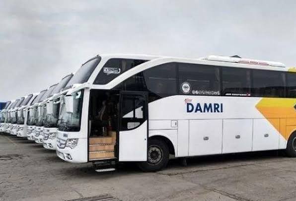 Ilustrasi Bus Perum DAMRI