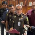 Kepala Kejakaaan Negeri (Kajari) Inhil Nova Puspitasari SH MH, didampingi Kepala Seksi (Kasi) Pidsus Ade Maulana dan Kasi Intel Predric Danil Tobing. (Foto: Jaringan PWMOI)