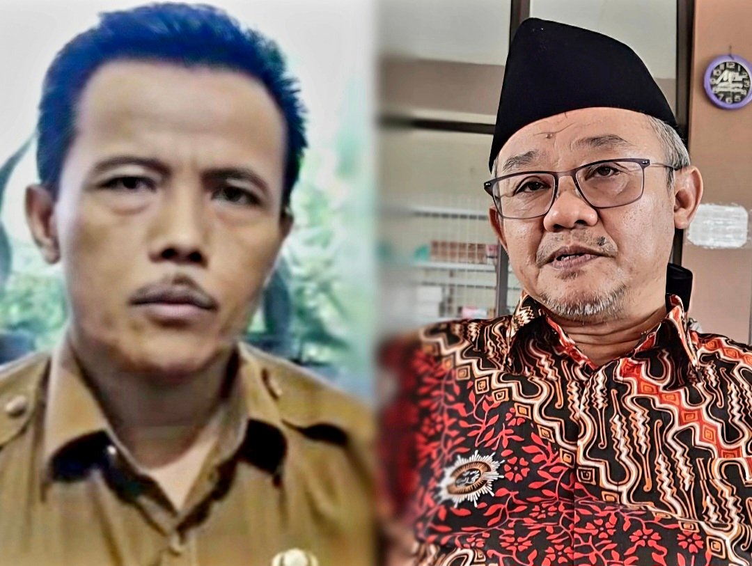 Kolase foto Menteri Pendidikan Dasar dan Menengah, Abdul Mu'ti dengan Kabid Guru dan Tenaga Kependidikan (GTK) Dinas Pendidikan Provinsi Sumbar, Suindra Bachtiar. (Diolah dari berbagai sumber).