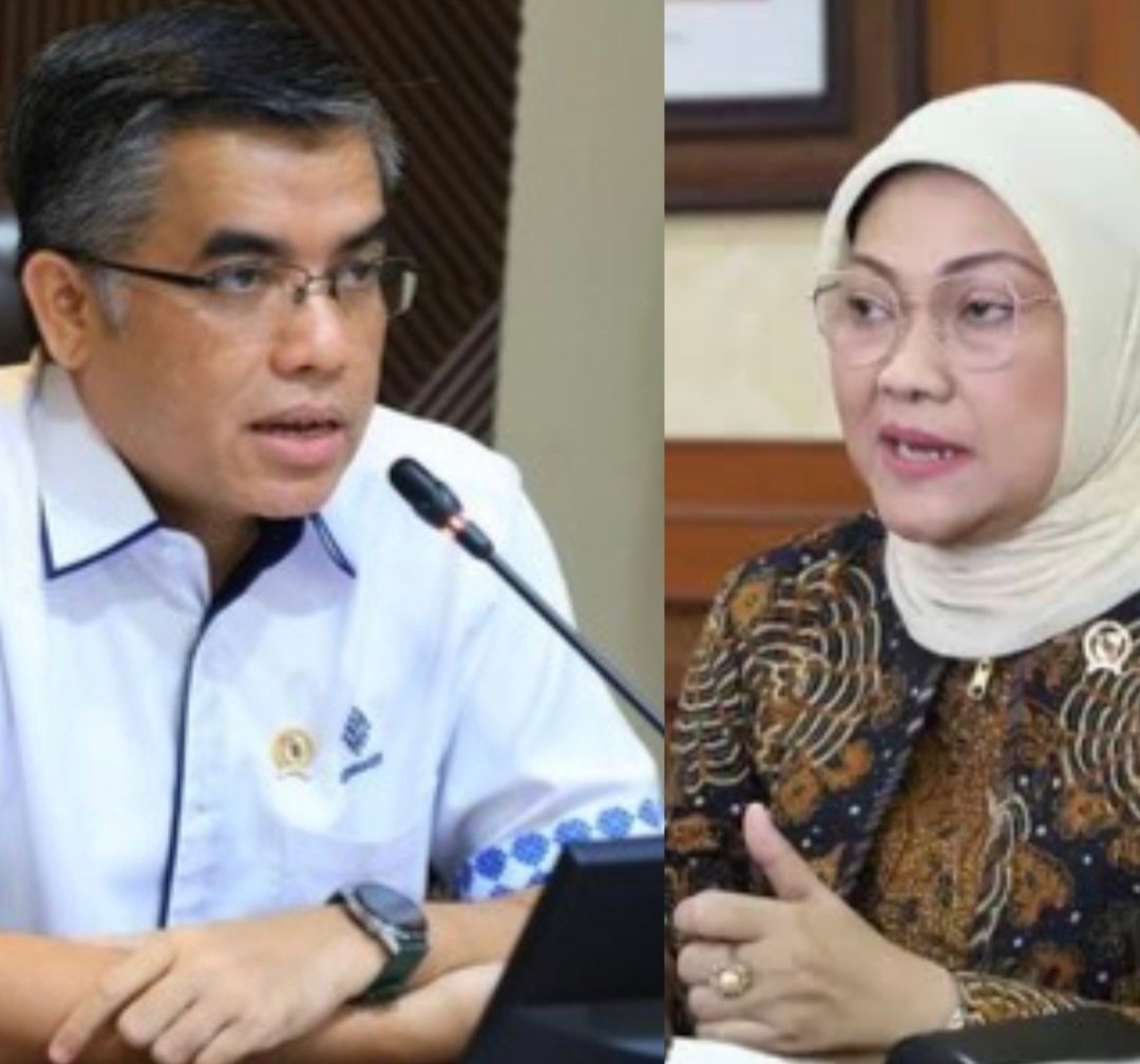 Ida Fauziyah mengundurkan diri dari jabatannya Menaker sejak 30 September 2024 karena akan dilantik sebagai anggota DPR RI periode 2024-2029 pada 1 Oktober 2024, dan pada tanggal 20 Oktober 2024 Yassierli resmi dilantik sebagai Menaker oleh Presiden Prabowo Subianto dalam Kabinet Merah Putih. (dok. Kolase foto)