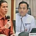 Kolase foto Ketua Komisi III DPRD Provinsi Sumatera Barat, Indra dan Direktur Utama Bank Nagari, Gusti Candra.