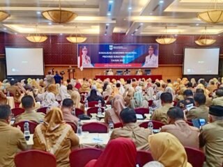 Kegiatan sosialisasi Asesmen Nasional (AN) oleh Dinas Pendidikan Provinsi Sumatera Barat tahun 2024 dilaksanakan di hotel berbintang di Kota Padang. (Dok.disdik sumbar)
