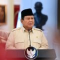 Presiden Prabowo Subianto saat memberikan keterangan pers di Istana Merdeka, Jakarta, Senin (17/2/2025).