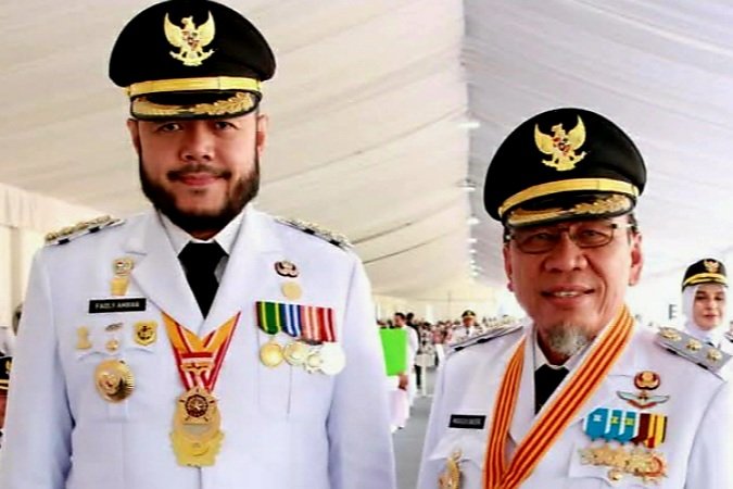 Foto Wali Kota Padang, Fadly Amran dan Wakil Wali Kota Padang, Maigus Nasir.