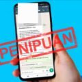 Ilustrasi penipuan lewat pesan WhatsApp mengatasnamakan Ditjen Pajak