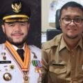 Kolase foto Wali Kota Padang Fadly Amran dengan Kepala Dinas Pendidikan dan Kebudayaan Kota Padang, Yopi Krislova.