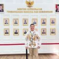 Ketua Umum Koperasi Multi Pihak Aset Digital Nusantara Garuda (KMP ADNG), Assoc. Prof. Capt. Rizki Adam di Kantor Kementerian Koordinator Bidang Pembangunan Manusia dan Kebudayaan (Kemenko PMK), Jakarta, Kamis (24/7/25).