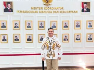 Ketua Umum Koperasi Multi Pihak Aset Digital Nusantara Garuda (KMP ADNG), Assoc. Prof. Capt. Rizki Adam di Kantor Kementerian Koordinator Bidang Pembangunan Manusia dan Kebudayaan (Kemenko PMK), Jakarta, Kamis (24/7/25).