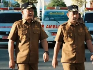 Bupati Pasaman, Welly Suhery dan Wakil Bupati Pasaman Parulian