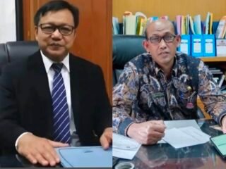 Kolase foto Kepala Dinas Pendidikan Sumbar, Habibul Fuadi (kanan), dan Kabid SMK, Suryanto (kiri).