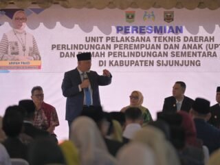 Gubernur Mahyeldi dan Menteri PPPA Resmikan UPTD PPPA serta Rumah Perlindungan