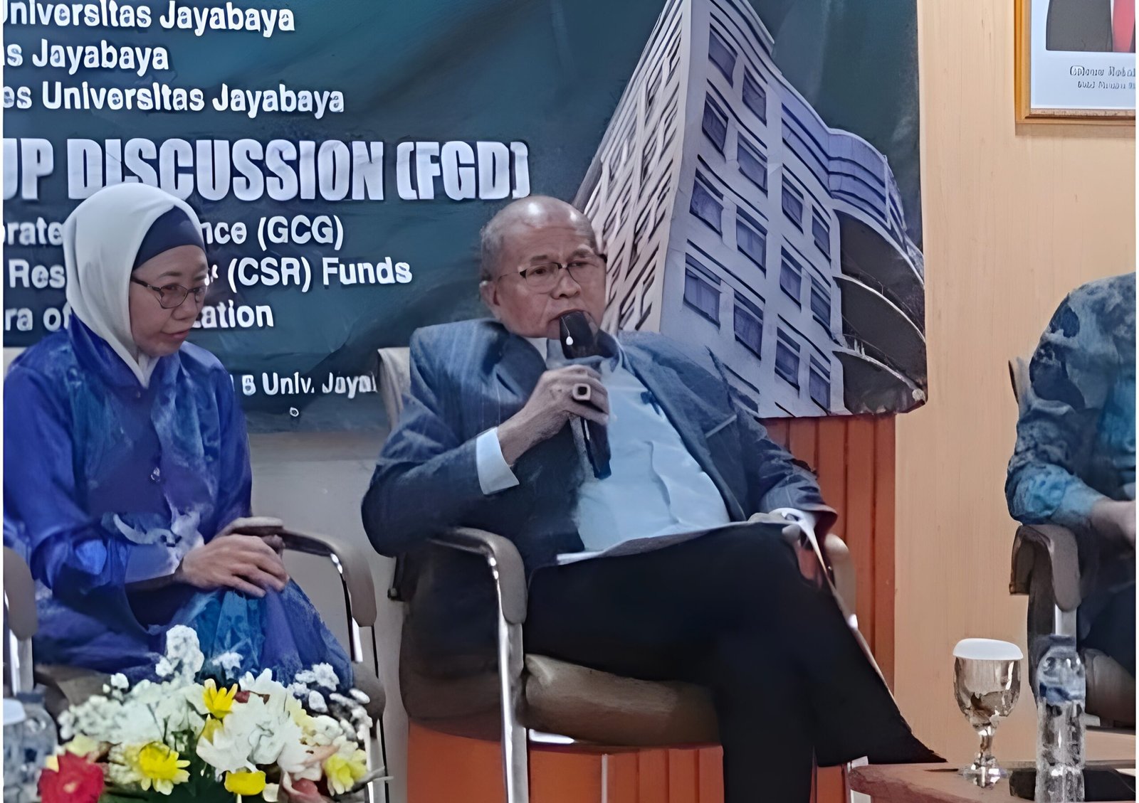 Kaprodi Doktor Ilmu Hukum Universitas Jayabaya, Abdul Latif pada Focus Group Discussion (FGD) pada Jumat, 17 April 2026, di Ruang Seminar Lantai 5 Gedung Rektorat, Jakarta.