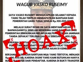 Wagub Vasko Peringatkan Modus Penipuan AI yang Catut Namanya, Masyarakat Diminta Jangan Mudah Percaya