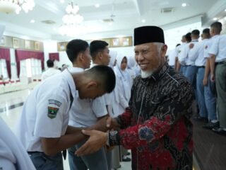 Paskibraka Sumbar 2026 Digembleng, Mahyeldi: Dari Sini Lahir Calon Pemimpin Bangsa