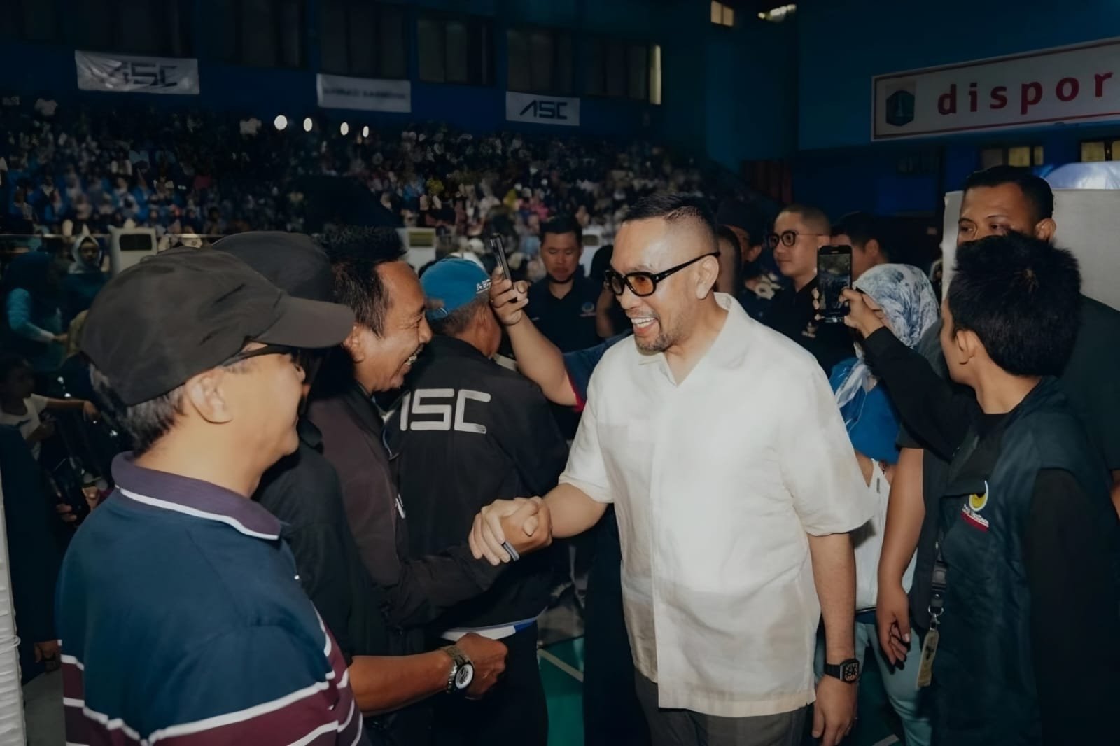 Wakil Ketua Komisi III DPR RI Ahmad Sahroni saat Kunker Masa Reses DPR RI di Gelanggang Remaja Jakarta Utara (GRJU), Sabtu (1/8/2026). Foto: ASC